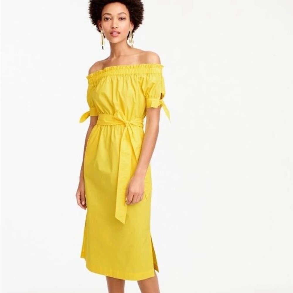 Yellow Off-Shoulder Dress